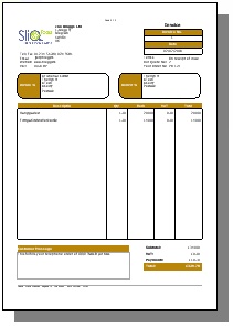 invoice template professional headed paper